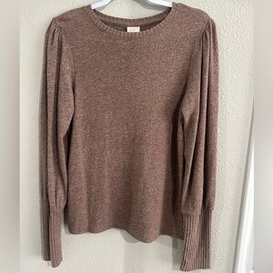 a new day Taupe Knit Top